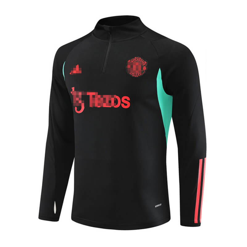 Sudadera de Entrenamiento Manchester United Negro/Verde 2023/2024